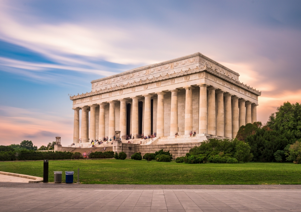 Lincoln Memorial located in Washington D.C.